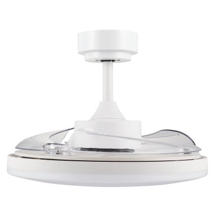 FANAWAY 21612949 - LED-Dimmbarer Deckenventilator STROLL LED/30W/230V 2700/3500/5000K Ø 106 cm Weiß/Klar + Fernbedienung