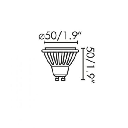 Faro 17316 - LED Glühbirne GU10/8W/230V 2700K