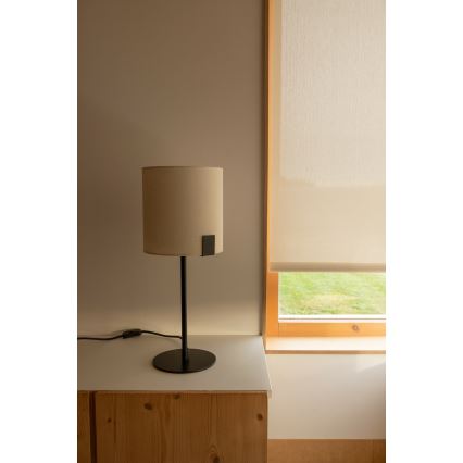 FARO 20054 - Tischleuchte NILA 1xE27/15W/230V cremefarben/schwarz