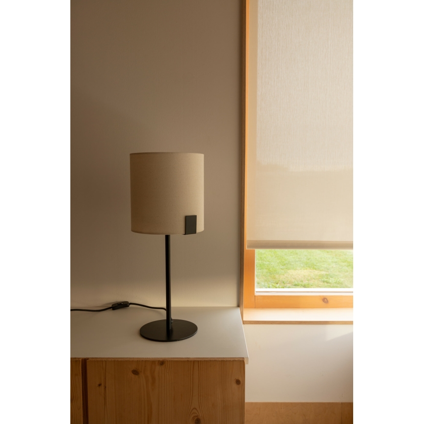 FARO 20054 - Tischleuchte NILA 1xE27/15W/230V cremefarben/schwarz