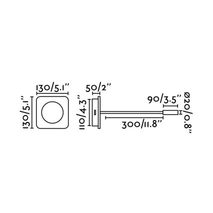 FARO 20060 - LED-Wandleuchte MOOD LED/2W/230V