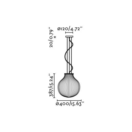 FARO 28301 - Hängeleuchte an Schnur ISABELLE 1xE27/15W/230V d 40 cm weiß