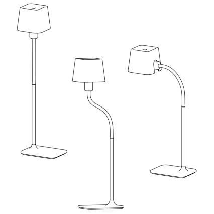 FARO 29926 - Stehlampe FLEXI 1xE27/15W/230V rosa