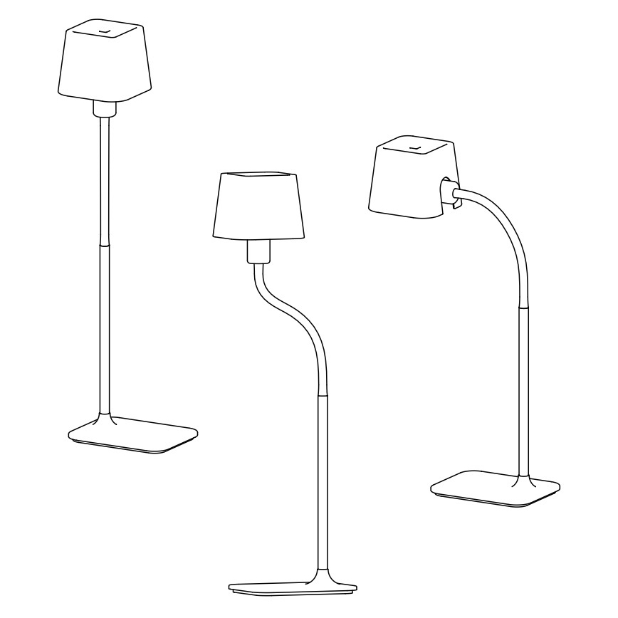 FARO 29926 - Stehlampe FLEXI 1xE27/15W/230V rosa