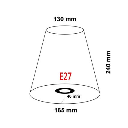 FARO 2P0311 - Lampenschirm für Wandleuchte REM E27 d 165 mm beige