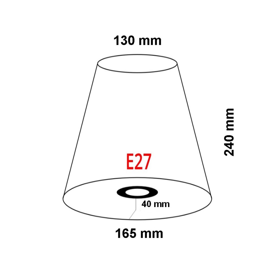 FARO 2P0311 - Lampenschirm für Wandleuchte REM E27 d 165 mm beige