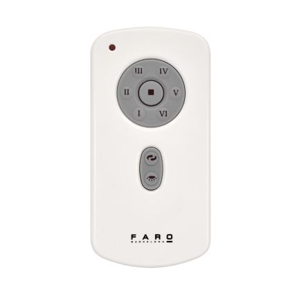FARO 32026 - Deckenventilator MINI ETERFAN schwarz/klar d 128 cm + Fernbedienung