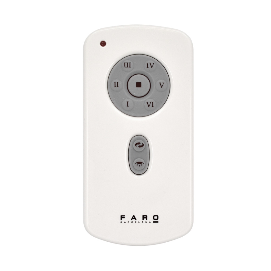 FARO 32026 - Deckenventilator MINI ETERFAN schwarz/klar d 128 cm + Fernbedienung
