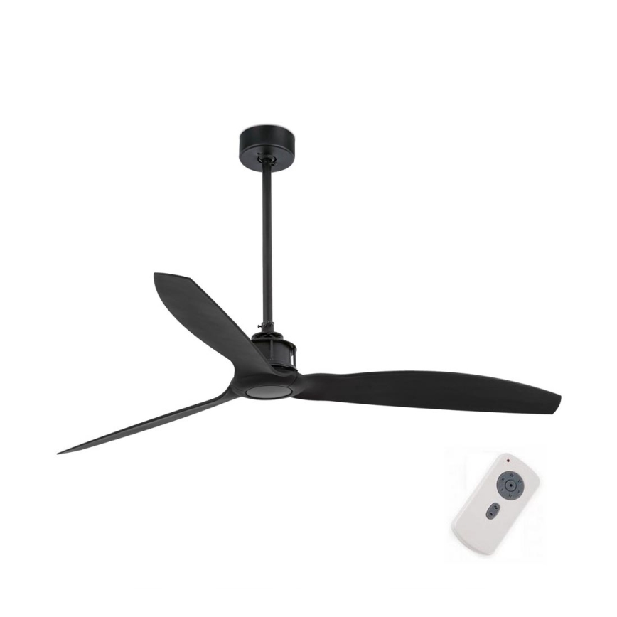 FARO 32100 - Deckenventilator JUST FAN Ø 128 cm schwarz + Fernbedienung