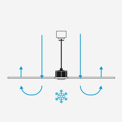 FARO 33395WT1N - LED-dimmbarer Deckenventilator JUST FAN M LED/16W/230V Ø 128 cm braun/schwarz Wi-Fi Tuya + Fernbedienung