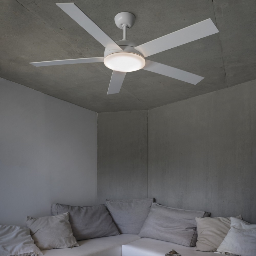 FARO 33420 - Deckenventilator NOVA weiß/braun