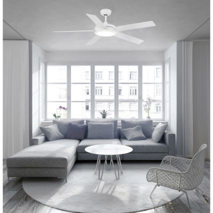 FARO 33420 - Deckenventilator NOVA weiß/braun
