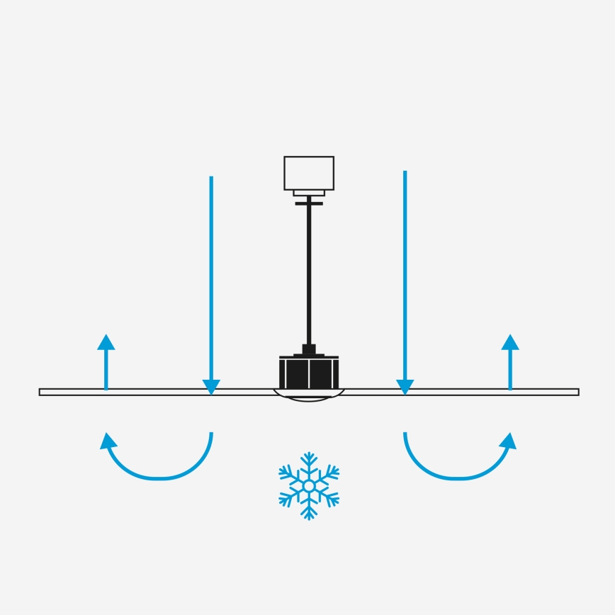 FARO 33425WT - Deckenventilator JUST FAN S Ø 81 cm braun/schwarz Wi‑Fi Tuya + Fernbedienung