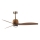 FARO 334361N - LED-dimmbarer Deckenventilator WEAVER M, LED/16W/230V, Ø 128 cm, Braun/Messing + Fernbedienung