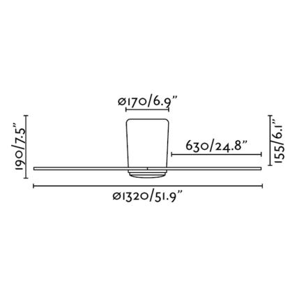 FARO 33472 - Deckenlüfter NIAS