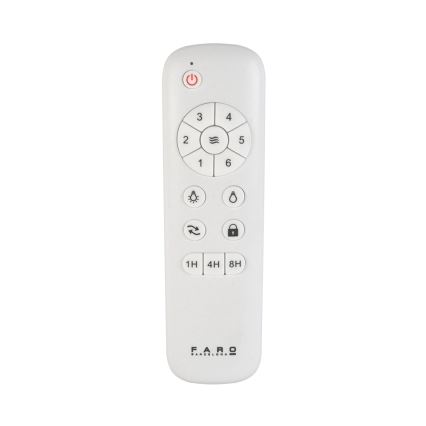 FARO 33516DCWP - Deckenventilator LANTAU L schwarz/braun d 132 cm SMART + Fernbedienung