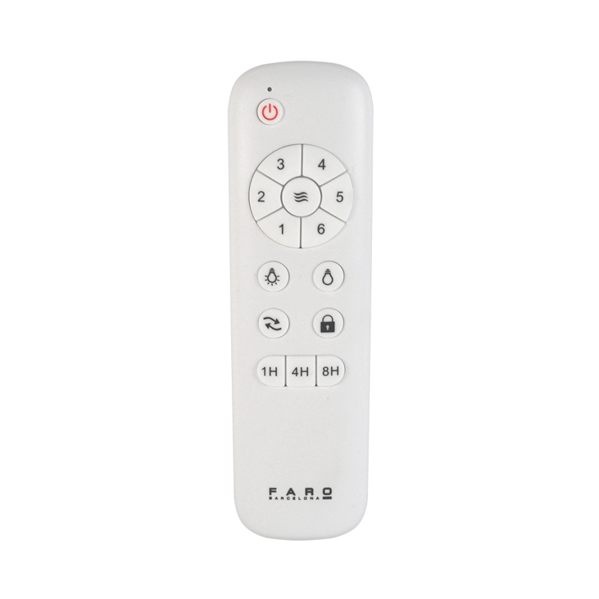 FARO 33516DCWP - Deckenventilator LANTAU L schwarz/braun d 132 cm SMART + Fernbedienung
