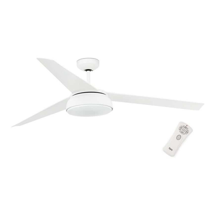 FARO 33549 - Dimmbarer LED-Deckenventilator VULCANO LED/25W/230V weiß d 152 cm+ Fernbedienung