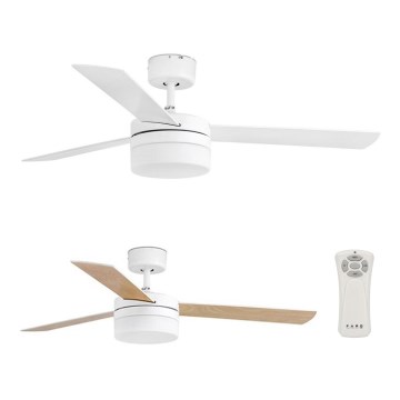FARO 33607 - Deckenventilator PANAY 2xE14/40W/230V weiß + Fernbedienung