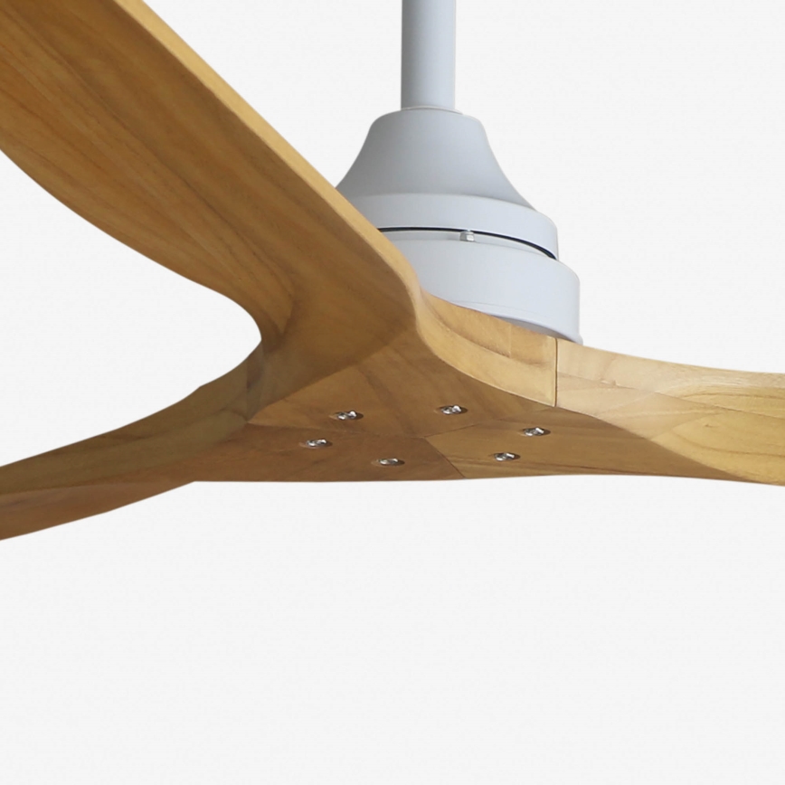 FARO 33728DC - Deckenventilator ALO L Holz/weiß d. 152 cm + Fernbedienung