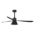 FARO 33761WT-23 - LED Dimmbarer Deckenventilator AMELIA L CONE LED/20W/230V 2700/3500/5000K schwarz pr. 132 cm Wi-Fi Tuya + Fernbedienung