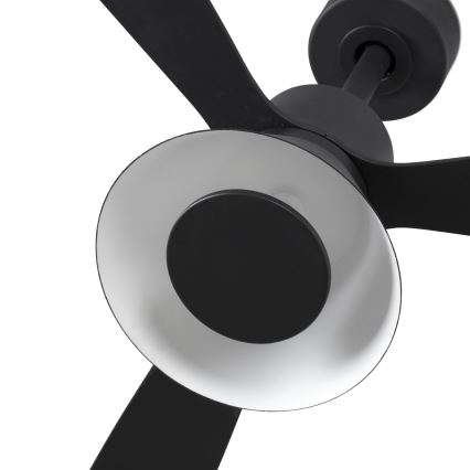 FARO 33761WT-23 - LED Dimmbarer Deckenventilator AMELIA L CONE LED/20W/230V 2700/3500/5000K schwarz pr. 132 cm Wi-Fi Tuya + Fernbedienung