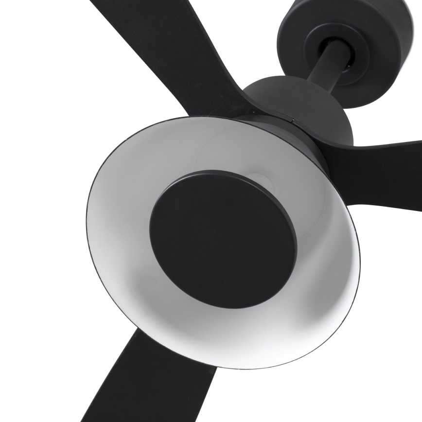 FARO 33761WT-23 - LED Dimmbarer Deckenventilator AMELIA L CONE LED/20W/230V 2700/3500/5000K schwarz pr. 132 cm Wi-Fi Tuya + Fernbedienung