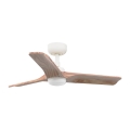 FARO 33805-1TW - LED-dimmbarer Deckenventilator HEYWOOD S LED/10W/230V 2700/3000/4000K Holz/Weiß Ø 90 cm + Fernbedienung