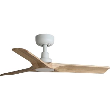 FARO 33805WT - Deckenventilator HEYWOOD S Holz/Weiß Ø 90 cm Wi-Fi Tuya + Fernbedienung