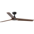 FARO 33809WT - Deckenventilator HEYWOOD L Holz/Schwarz Ø 132 cm Wi-Fi Tuya + Fernbedienung
