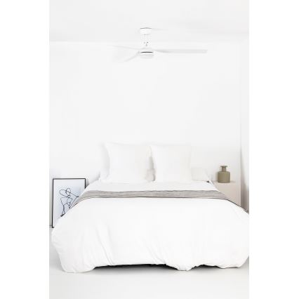 FARO 33814WT-20 - PUNT M LED-dimmbarer Deckenventilator, 18 W, 230 V, 2700/3000/4000 K, weiß, Ø 132 cm, Wi‑Fi (Tuya) + Fernbedienung