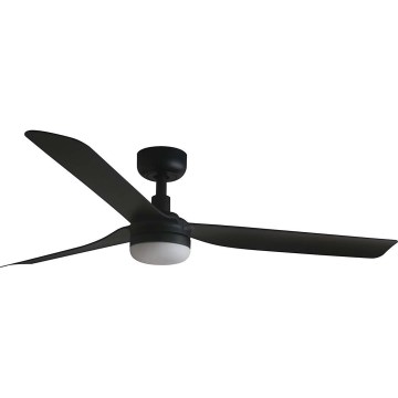 FARO 33815WT1S - LED-dimmbarer Deckenventilator PUNT M LED/18W/230V 2700/3000/4000K Ø 132 cm schwarz Wi-Fi Tuya + Fernbedienung