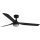 FARO 33815WT1S - LED-dimmbarer Deckenventilator PUNT M LED/18W/230V 2700/3000/4000K Ø 132 cm schwarz Wi-Fi Tuya + Fernbedienung