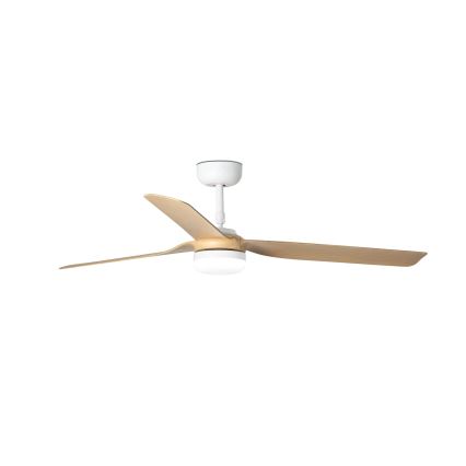 FARO 33816-20 - LED-Deckenventilator PUNT LED/18W/230V Wi‑Fi beige/weiß + Fernbedienung
