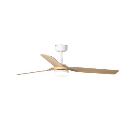 FARO 33816-20 - LED-Deckenventilator PUNT LED/18W/230V Wi‑Fi beige/weiß + Fernbedienung