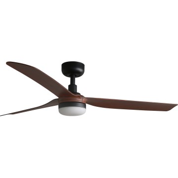 FARO 33817WT-21 - LED-dimmbarer Deckenventilator PUNT M LED/18W/230V braun/schwarz Ø 132 cm Wi-Fi Tuya + Fernbedienung