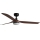 FARO 33817WT-21 - LED-dimmbarer Deckenventilator PUNT M LED/18W/230V braun/schwarz Ø 132 cm Wi-Fi Tuya + Fernbedienung