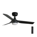 FARO 33822-1TW - Dimmbarer LED-Deckenventilator MINI PUNT S LED/10W 2700/4000/6000K schwarz d 90 cm + Fernbedienung