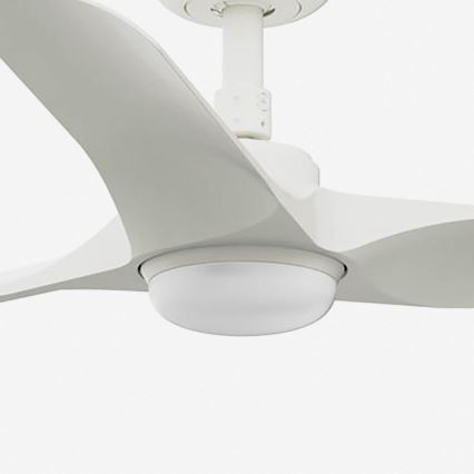 FARO 33824-1TW - Dimmbarer LED-Deckenventilator HEY S LED/10W/230V 2700/3000/4000K weiß Ø 90 cm + Fernbedienung