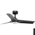 FARO 33825-1TW - Dimmbarer LED-Deckenventilator HEY S LED/10W/230V 2700/3000/4000K schwarz Ø 90 cm + Fernbedienung