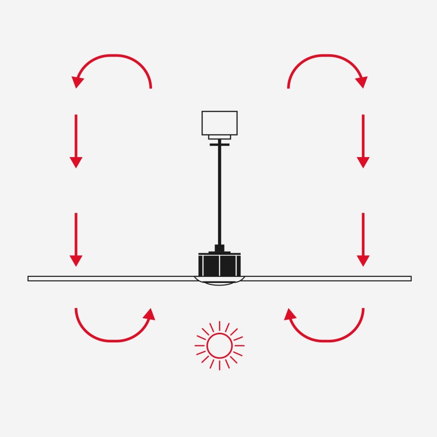 FARO 33825WT-1TW - Dimmbarer LED-Deckenventilator HEY S LED/10W/230V 2700/4000/6000K schwarz d 90 cm Wi-Fi Tuya + Fernbedienung