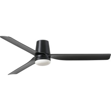 FARO 33830WT-1TW - Dimmbarer LED-Deckenventilator PUNT TUB M LED/18W/230V 3000/4200/6500K schwarz d 132 cm Wi-Fi Tuya + Fernbedienung