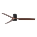 FARO 33831 - Deckenventilator PUNT TUB M braun/schwarz d 130 cm + Fernbedienung