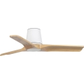 FARO 33836WT - Deckenventilator HEYWOOD TUB S Kiefer/Weiß Ø 90 cm Wi-Fi Tuya + Fernbedienung