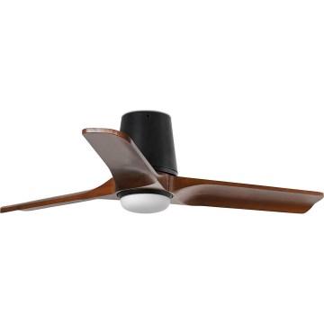 FARO 33837WT-1TW - LED dimmbarer Deckenventilator HEYWOOD TUB S LED/10W/230V 2700/4000/6000K Kiefer/Weiß Ø 90 cm Wi-Fi Tuya + Fernbedienung