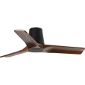 FARO 33837WT - Deckenventilator HEYWOOD TUB S Kiefer/Schwarz Ø 90 cm Wi-Fi Tuya + Fernbedienung