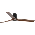 FARO 33839WT - Deckenventilator HEYWOOD TUB L Kiefer/Schwarz Ø 132 cm Wi-Fi Tuya + Fernbedienung