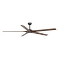 FARO 34190WT - Deckenventilator BIGWOOD XL Kiefer/Schwarz Ø 200 cm Wi-Fi Tuya + Fernbedienung