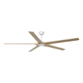 FARO 34191WT - Deckenventilator BIGWOOD XL Kiefer/Weiß Ø 200 cm Wi-Fi Tuya + Fernbedienung