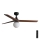 FARO 34277-11L - Deckenventilator KLIM M 1xE27/15W/230V Holz/schwarz d 125 cm + Fernbedienung
